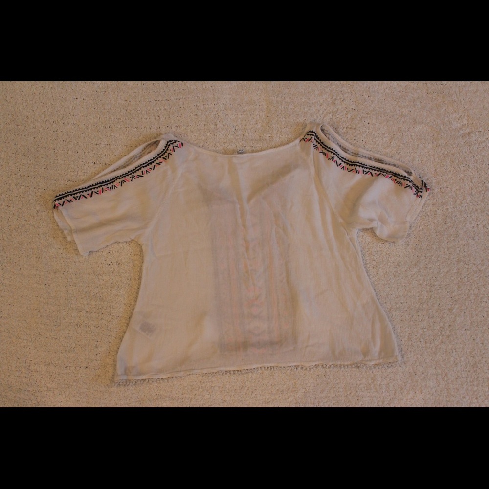 Aeropostale White Crop Top - Picture 2 of 4